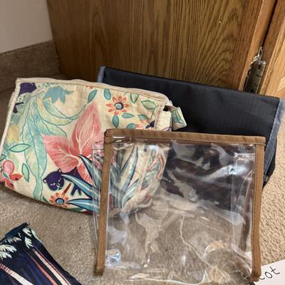 Cosmetic bags.