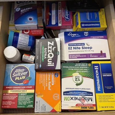Cold and allergy medicines and miscellaneous.