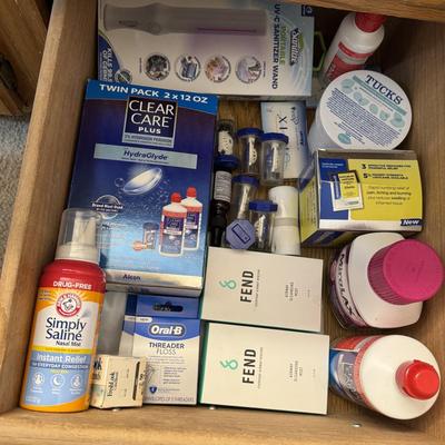 Care plus cleaning, and disinfecting solutions.