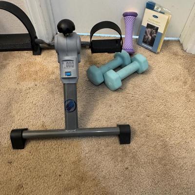 Portable pedal Exerciser and other exercise equipment.