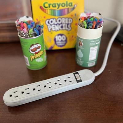 Crayola, pencils, pens and more.