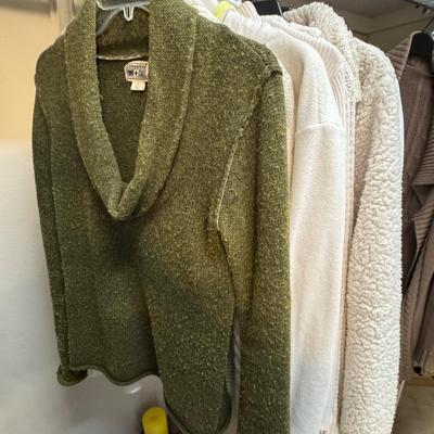 Sweaters size small.