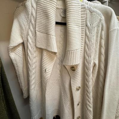 Sweaters size small.
