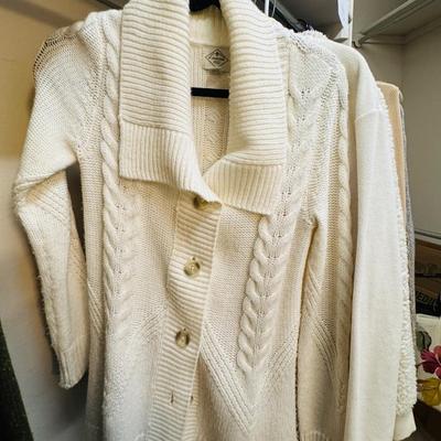 Sweaters size small.