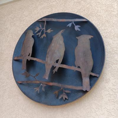 3D METAL BIRD WALL HANGING