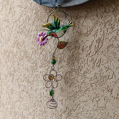 3D METAL GEESE WALL HANGING AND A HUMMINGBIRD CHARM