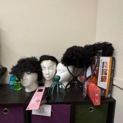 Wigs and other products.