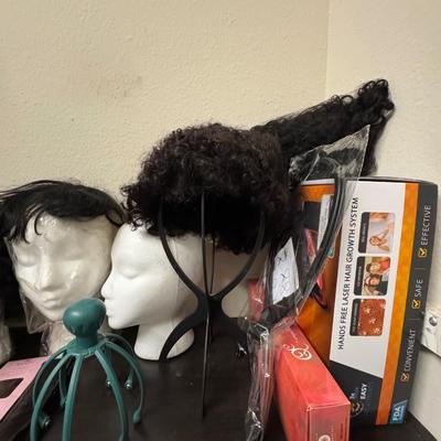 Wigs and other products.