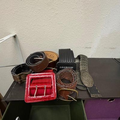 Women’s belts.