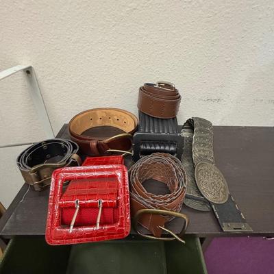 Women’s belts.