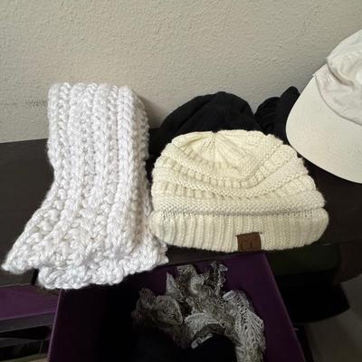 Hats and Scarfs.