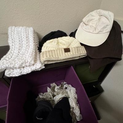Hats and Scarfs.
