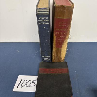 Vintage Dictionary Lot