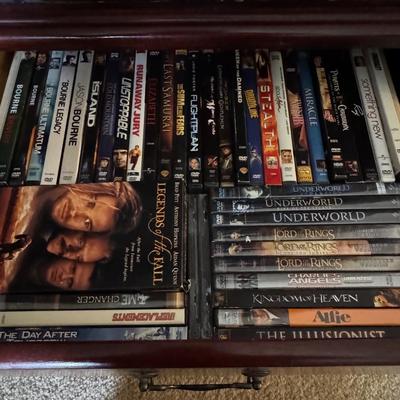 Lot of DVDs.