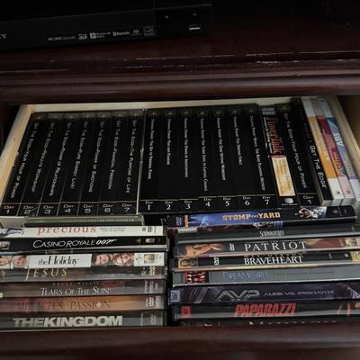 Lot of DVDs.