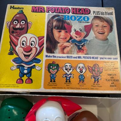 Mr. Potato Head and Bozo the Clown 1960's
