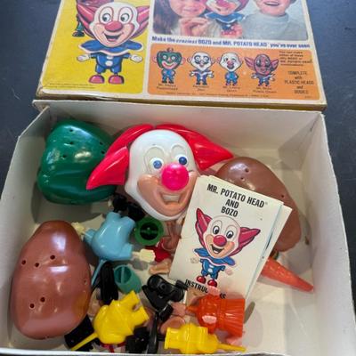 Mr. Potato Head and Bozo the Clown 1960's