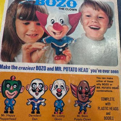 Mr. Potato Head and Bozo the Clown 1960's