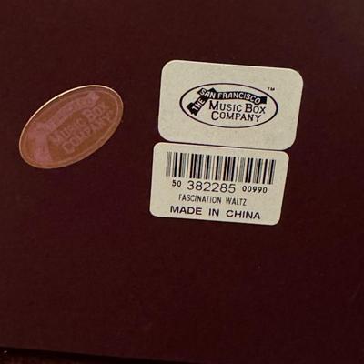 Music box, decorative miscellaneous items.