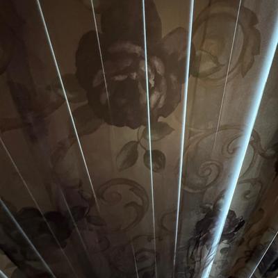 Beautiful floral large curtains.