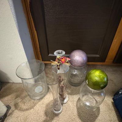Glass vases and more.