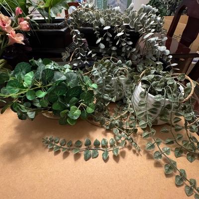 Artificial plants.