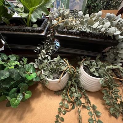 Artificial plants.