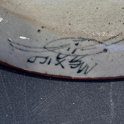 Ken Edwards Pottery trinket dish or tray from Tonala, Mexico,