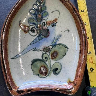 Ken Edwards Pottery trinket dish or tray from Tonala, Mexico,