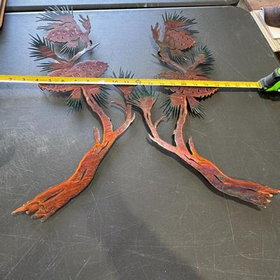 Cactus metal wall art