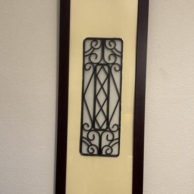 Three-piece wall art.