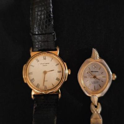 Vintage Ladies Swiss Watch Lot | Pierre Cardin & Milan Diamond Quartz