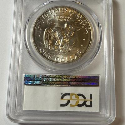 PCGS CERTIFIED 1972-S MS67 EISENHOWER SILVER DOLLAR AS PICTURED.