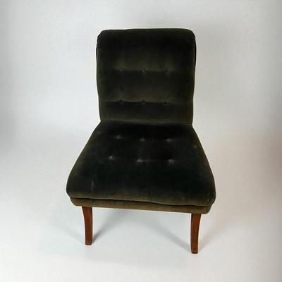 Green Velvet Slipper Chair (B2)
