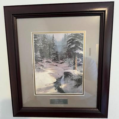 Winter Lights Print By Thomas Kinkade (B2)