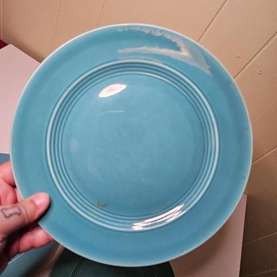 Sale Photo Thumbnail #12: 2 appear to be lighter than the others but they are all turquoise in color.

General disclaimer: this is a previously owned, antique/vintage/retro item. This means that the product may have imperfections or indication of previous wear. Photos taken are to