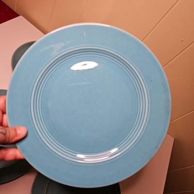 Sale Photo Thumbnail #15: 2 appear to be lighter than the others but they are all turquoise in color.

General disclaimer: this is a previously owned, antique/vintage/retro item. This means that the product may have imperfections or indication of previous wear. Photos taken are to