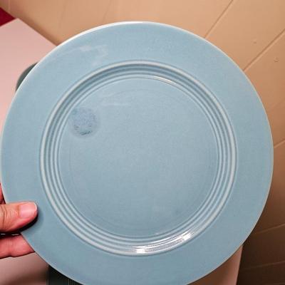 Sale Photo Thumbnail #17: 2 appear to be lighter than the others but they are all turquoise in color.

General disclaimer: this is a previously owned, antique/vintage/retro item. This means that the product may have imperfections or indication of previous wear. Photos taken are to