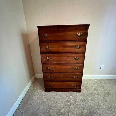 Six Drawer Solid Wood High Boy Dresser (GB-RG)