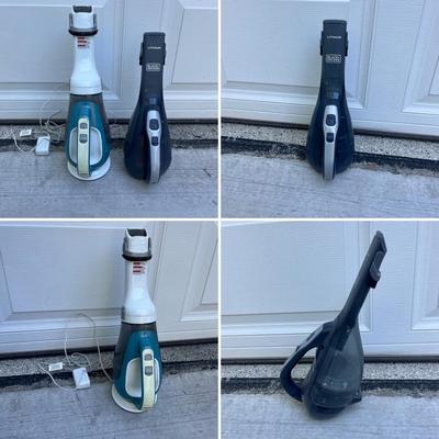Two Black & Decker Cordless Lithium Vacuums (G-MG)