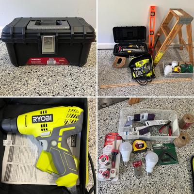 Husky Toolbox With Contents, Hardware & More (G-MG)