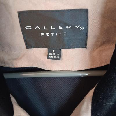 LADIES GALLERY PETITE TRENCH COAT (5), CHADWICK'S WOOL JACKET (8) AND CASHMERE SCARF