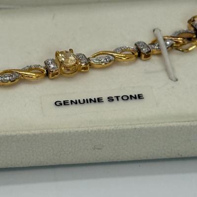 LOT 112: Gemstone 925 Bracelet 8.7 gtw