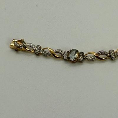 LOT 112: Gemstone 925 Bracelet 8.7 gtw