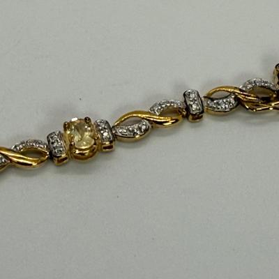 LOT 112: Gemstone 925 Bracelet 8.7 gtw