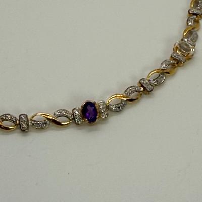 LOT 112: Gemstone 925 Bracelet 8.7 gtw
