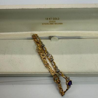 LOT 112: Gemstone 925 Bracelet 8.7 gtw