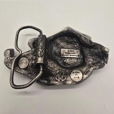 LOT 147jewelry: Bergamot Brassworks Brass and Pewter Belt Buckles