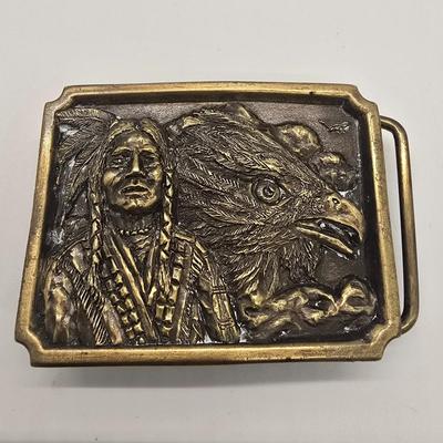 LOT 147jewelry: Bergamot Brassworks Brass and Pewter Belt Buckles