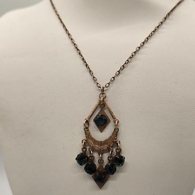 LOT 151jewelry: Assorted Gold-tone/Gold Filled 9'-18" Necklaces Including Monet Amber Stones, Sarah Coventry Cameo